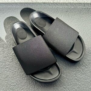Co Black Elastic Slide Sandals Black size 37 New Condition